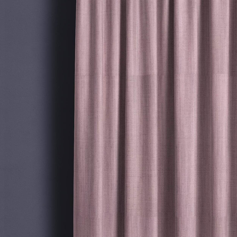 Dion Pink Carnation - Pink Plain Cotton Curtain Fabric