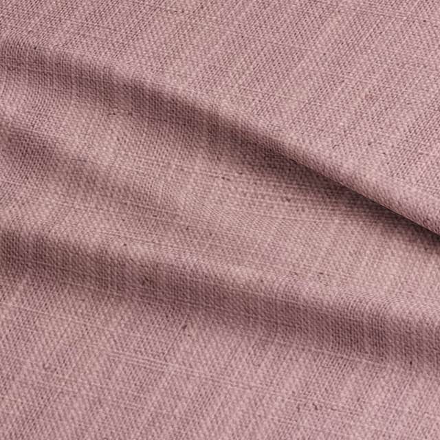 Dion Silver Pink - Pink Plain Cotton Curtain Upholstery Fabric UK