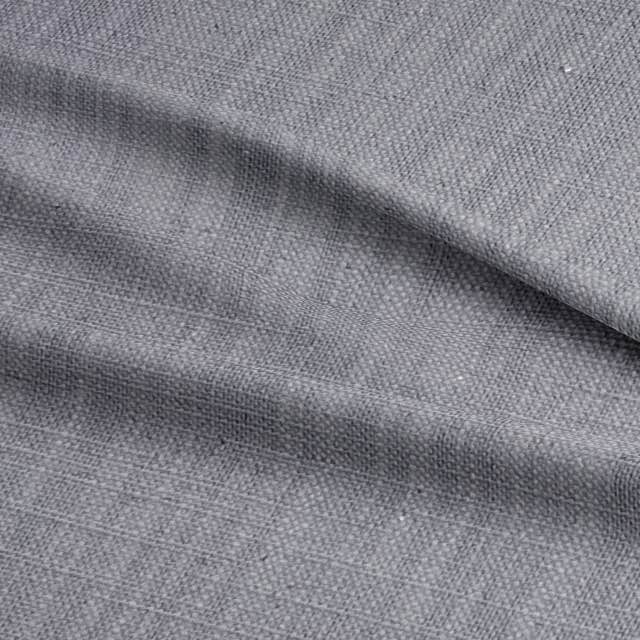 Dion Silver Scone - Grey Plain Cotton Curtain Upholstery Fabric UK