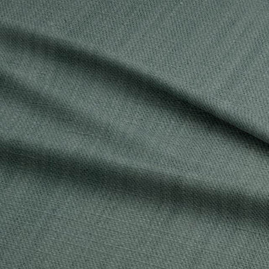 Panton Storm - Teal Plain Linen Curtain Upholstery Fabric UK