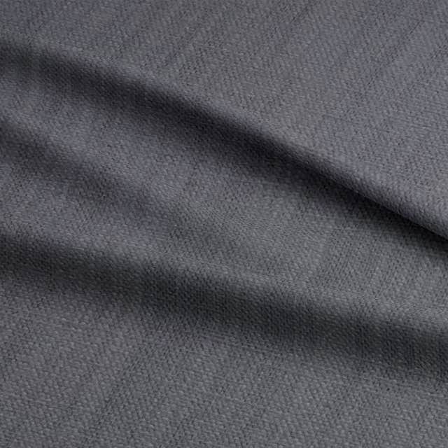 Dion Stormy Weather - Grey Plain Cotton Curtain Upholstery Fabric UK