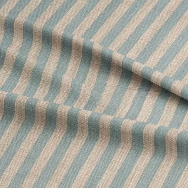 Beautiful pencil stripe curtain fabric in elegant, timeless design for window treatments