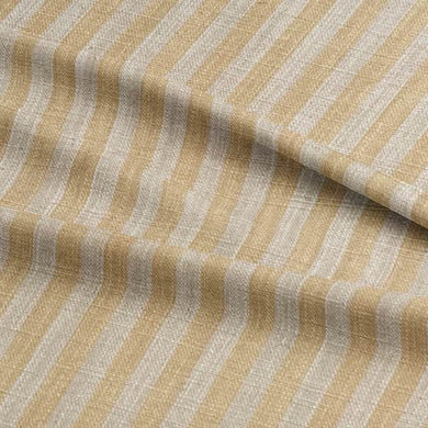 Close-up of durable and stylish pencil stripe upholstery fabric in neutral tones