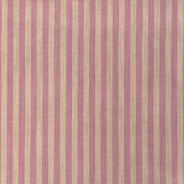 Pencil Stripe Rouge - Striped Curtain Upholstery Fabric