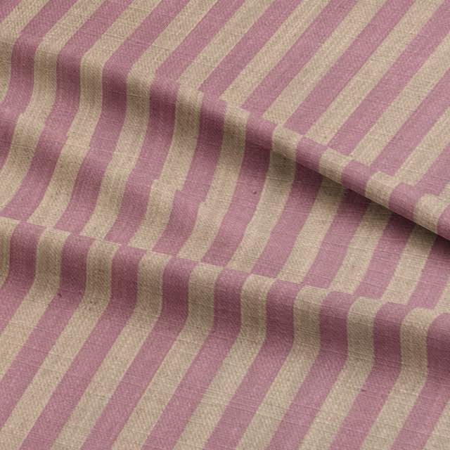 High-quality pencil stripe upholstery fabric in a neutral color palette