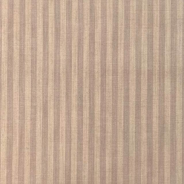 A close-up image of high-quality pencil stripe curtain fabric in a neutral color scheme, perfect for adding a touch of sophistication to any window treatment