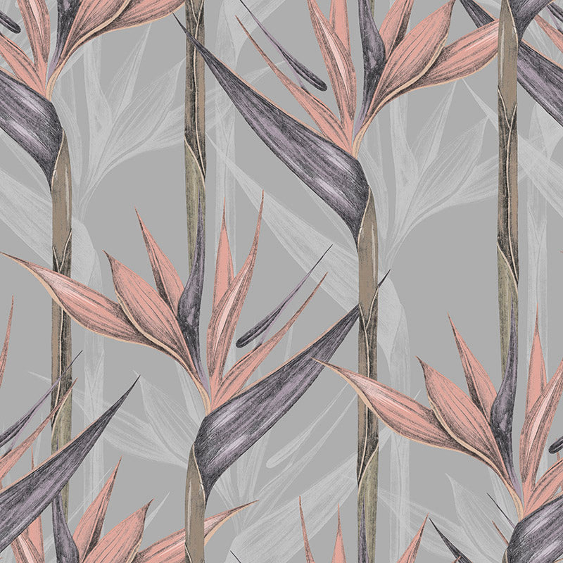 blush leaf upholstery fabric tropical printed velvet upholstery fabric detail