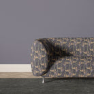charcoal leaf upholstery fabric velvet sofa tropical botanical upholstery fabric