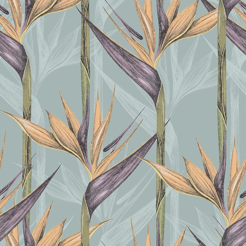 duck egg leaf upholstery fabric tropical printed velvet upholstery fabric detail