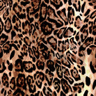 Persian leopard print fabric flat image with elegant spotted animal print