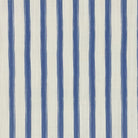 Plano Navy striped linen curtain fabric flat image, classic navy stripe fabric by the metre for curtains, blinds and cushions
