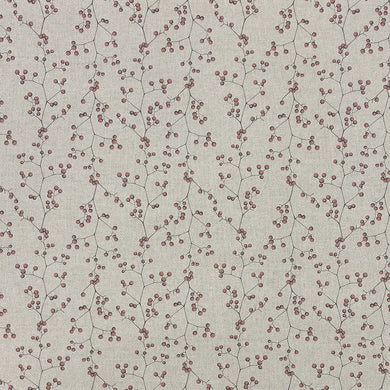Sakura Natural Flat Fabric Sample – Cherry Pattern Upholstery Fabric