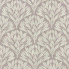 Sherwood Leaf Natural velvet upholstery fabric with beige-toned leaf design on a neutral velvet