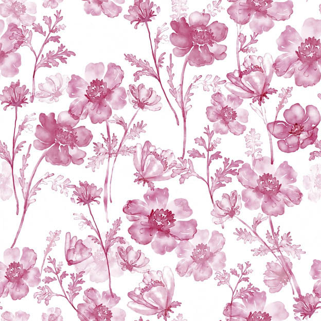 Soft Breeze Linen Curtain Fabric - Raspberry