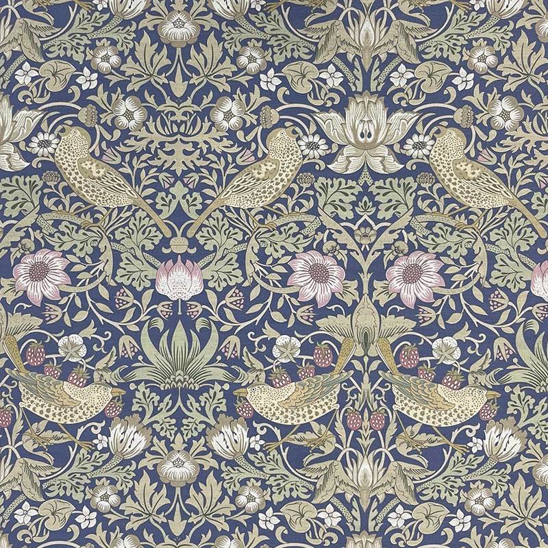 Songbird Upholstery Fabric in soft, pastel lavender, brings a touch of calm to furniture