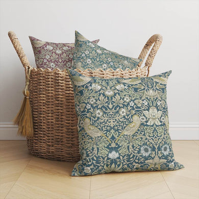 Songbird Upholstery Fabric in delicate floral print, brings a touch of elegance to furniture