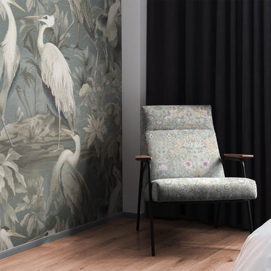 Songbird Upholstery Fabric in rich maroon, adds a touch of luxury to any furniture