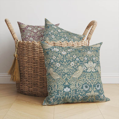 Songbird Upholstery Fabric in soft, powdery blue, evokes a sense of tranquility