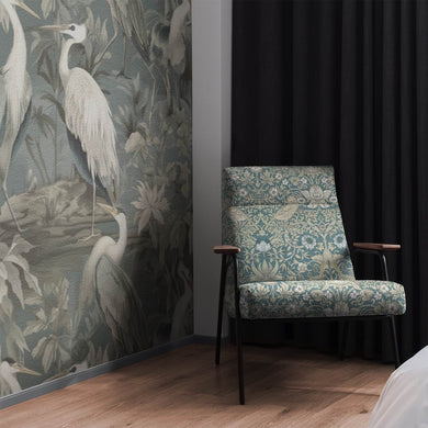 Songbird Upholstery Fabric in elegant damask print, adds a touch of luxury to furniture
