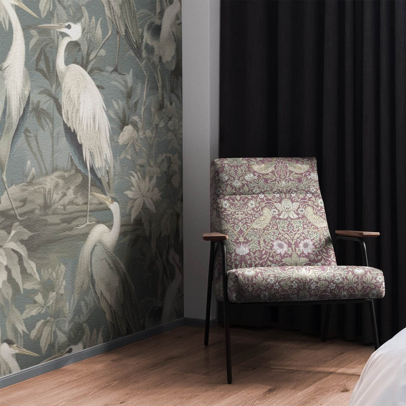 Songbird Upholstery Fabric in classic herringbone pattern, versatile and stylish