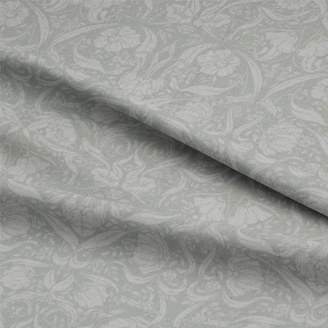 Close-up of Sophia Linen Curtain Fabric, showing its natural texture and color