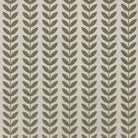 Stockholm Leaf Olive upholstery fabric – rich green printed fabric for furniture.