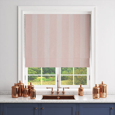 Suffolk Stripe Upholstery Fabric - Blush