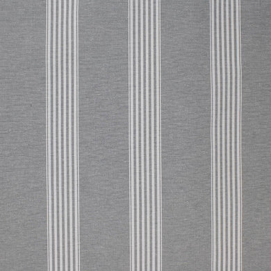 Suffolk Stripe Curtain Fabric - Grey