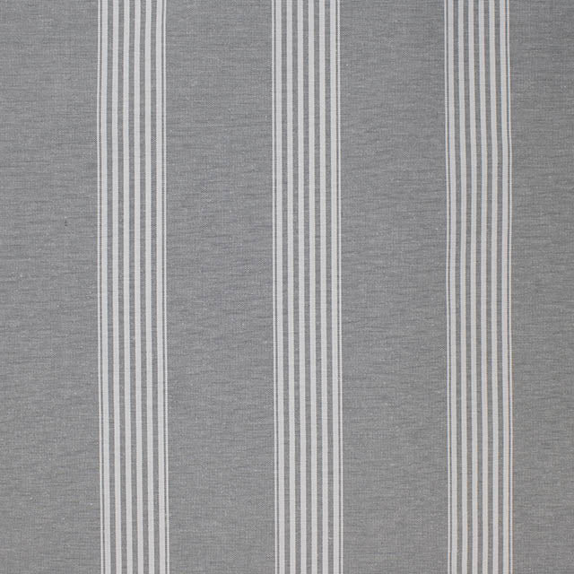 Suffolk Stripe Curtain Fabric - Grey