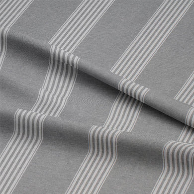 Suffolk Stripe Curtain Fabric - Grey