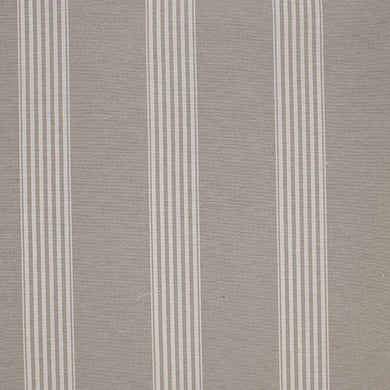 Suffolk Stripe Curtain Fabric - Pebble