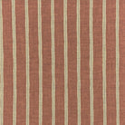 Suffolk Burnt Orange striped upholstery fabric flat image, orange cotton-linen stripe fabric by the metre for chairs and curtains