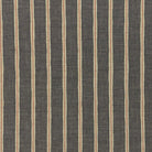 Suffolk Charcoal striped upholstery fabric flat image, dark grey cotton-linen stripe fabric by the metre for seating and blinds