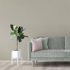 Tampa Blue Upholstery Fabric on modern sofa – durable printed fabric styled for contemporary living spaces.