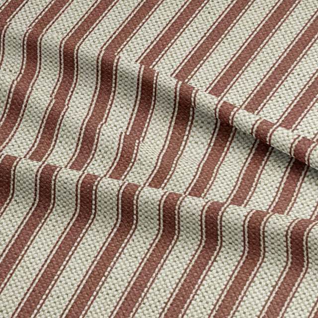 High-quality Tetbury Ticking Upholstery Fabric in classic striped design for furniture