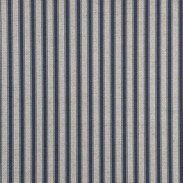 Tetbury Ticking Upholstery Fabric in Grey and White Stripes