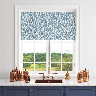 Tetouan Cotton Curtain Fabric in Aegean Blue, a timeless choice for window treatments