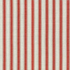 Flat image of Ticking Stripe Upholstery Fabric in Bottle Green with classic vertical stripes for curtains and seating.