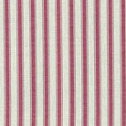 Flat image of Ticking Stripe Upholstery Fabric in deep Plum with clean vertical striping for soft furnishings and seating.