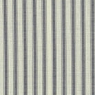 Flat image of Ticking Stripe Upholstery Fabric in Slate grey with vertical stripes suitable for blinds and seating.
