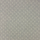 Treefoil leaf jacquard fire retardant upholstery fabric flat image in soft grey