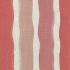 pink striped curtain fabric with soft tonal vertical stripes and painterly finish on linen