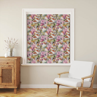 Tuscany Cotton Curtain Fabric - Pink