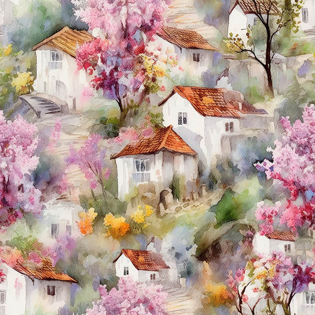 Tuscany Cotton Curtain Fabric - Pink