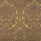 Bronze damask curtain fabric woven classic ornamental design