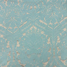 Silver sky damask curtain fabric woven traditional decorative pattern