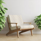 Vesper Gold velvet upholstery fabric shown on chair