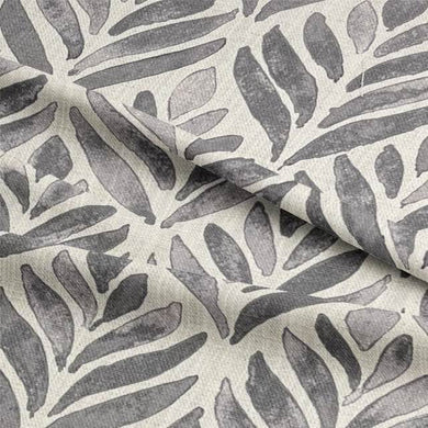 Watercolour Leaves Upholstery Fabric with green and blue leaf pattern for home decor and furniture upholstery projects