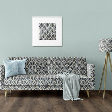 Watercolour Leaves Upholstery Fabric with green and brown leaf pattern