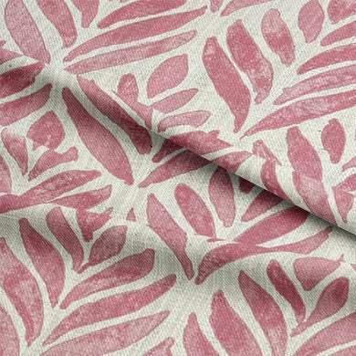 Watercolour Leaves Upholstery Fabric featuring a beautiful botanical design in shades of green and blue, perfect for adding a touch of nature to your home decor